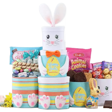 Happy Easter Chocolate Bunny Tower