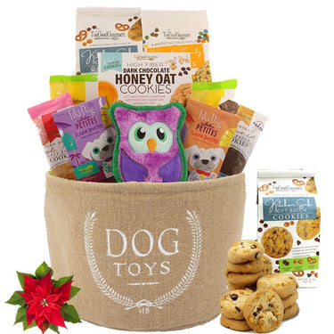 Holiday Cookies and Toy Bin Dog & Owner Gift