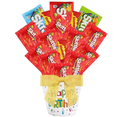 Skittles Birthday Candy Bouquet