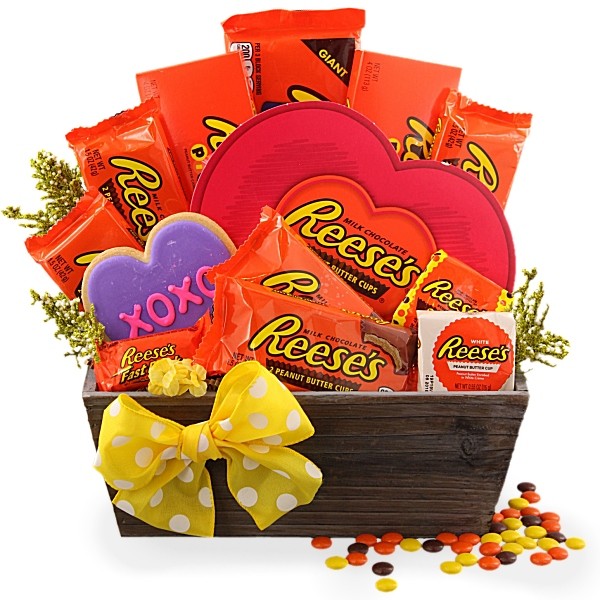Love Reese's Valentine Gift Basket – Bisket Baskets