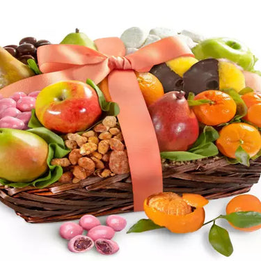 Deluxe Fruit & Sweets Gift Basket