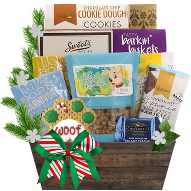 Besties Christmas Basket For Dog & Owner