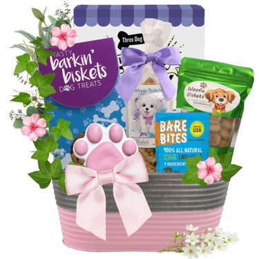 Pink Pawfection Dog Gift Basket