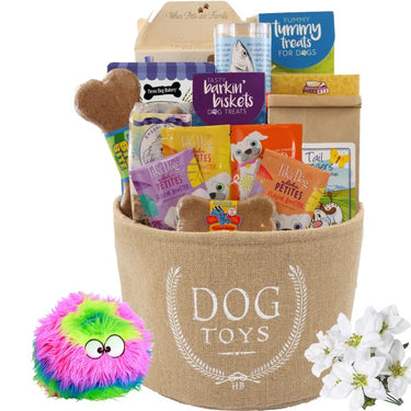 Holiday Dog Toy Storage Bin with Goodies-SOLD OUT