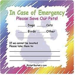 Emergency Labels (Set of 2)