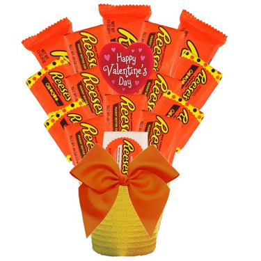 Valentine Reeses Candy Bouquet