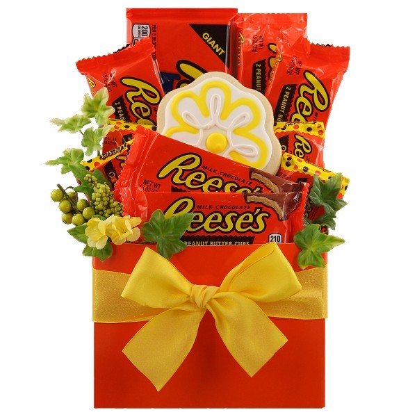 Box Candy Rees Reeses Candy Gift | BisketBaskets.com – Bisket Baskets