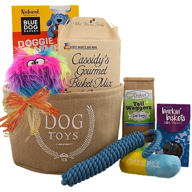 Dog Toy Bin and Treats